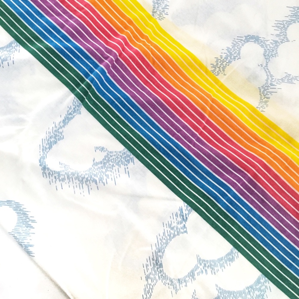 Vintage Twin Rainbow 🌈 flat sheet